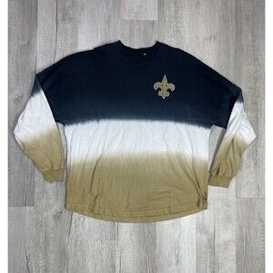 NFL New Orleans Saints Pro Line Fanatics Ombre LS Spirit Jersey Shirt Mens XL J